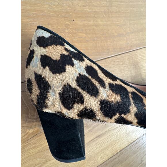 Kate Spade Serene Animal Print Cow Fur Heels - Picture 7 of 11